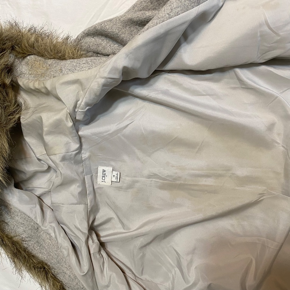 Jcrew Grey Parka - Picture 2 of 4
